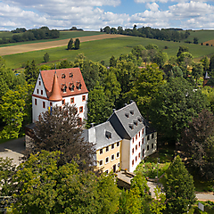 Schloss Schlettau von oben