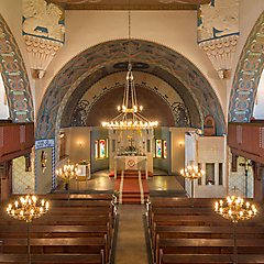 Innenraum der Trinitatiskirche Wiesa