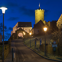 Burg Scharfenstein am Adventsabend 3