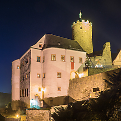 Burg Scharfenstein am Adventsabend 1