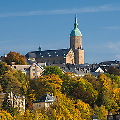 Die Annenkirche Annaberg im Herbst