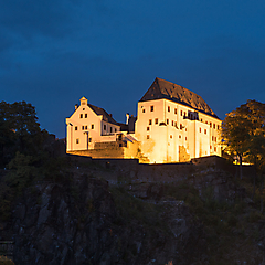 Schloss Wolkenstein in der Nacht 2