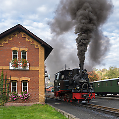 Die Preßnitztalbahn im Herbst 3