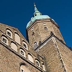 Fassade und Turm der Annenkirche Annaberg