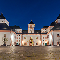 Schloss Augustusburg bei Nacht